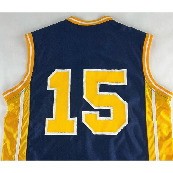 Vintage 90s Size 38 Game Issued Toledo Rockets Basketball Jersey Blue USA #15 - Picture 5 of 5